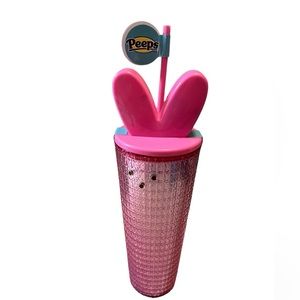🆕 Peeps Pink  Easter Bunny Tumbler 24.5 oz